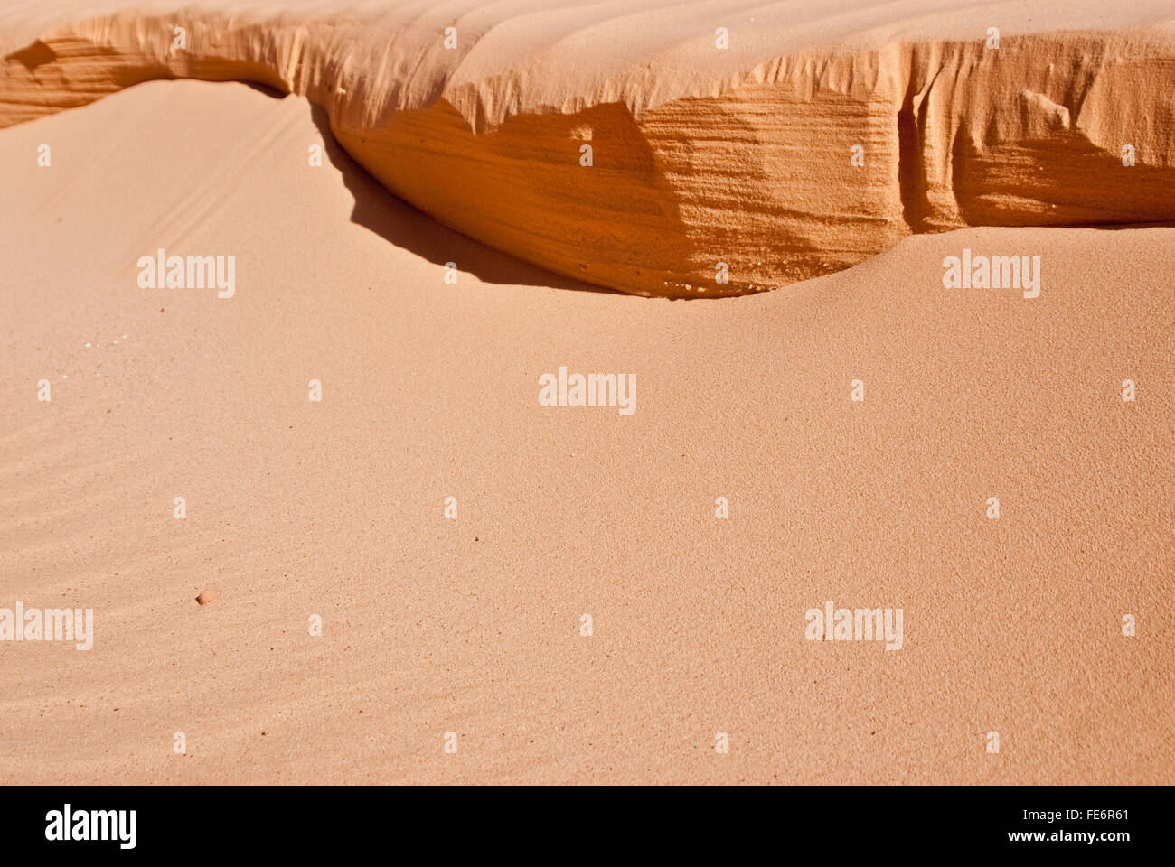 Kanten von orange Sand im Südwesten Wüste Stockfoto