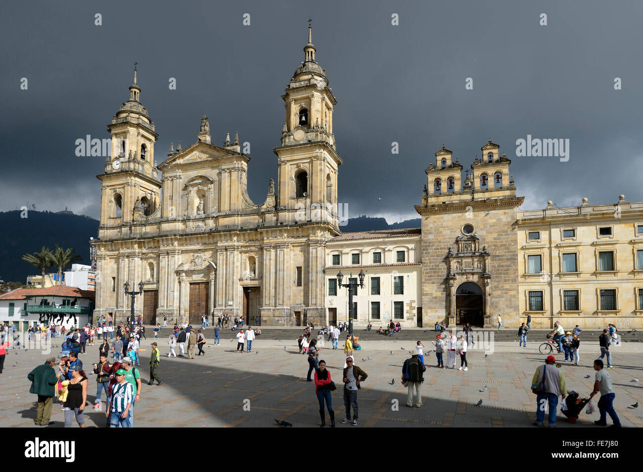 Catedral Primada de Colombia, Kathedrale, Plaza Bolivar, Bogota, Kolumbien Stockfoto