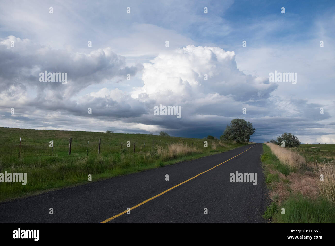 Snake River Valley Idaho ländlichen Autobahn Stockfoto