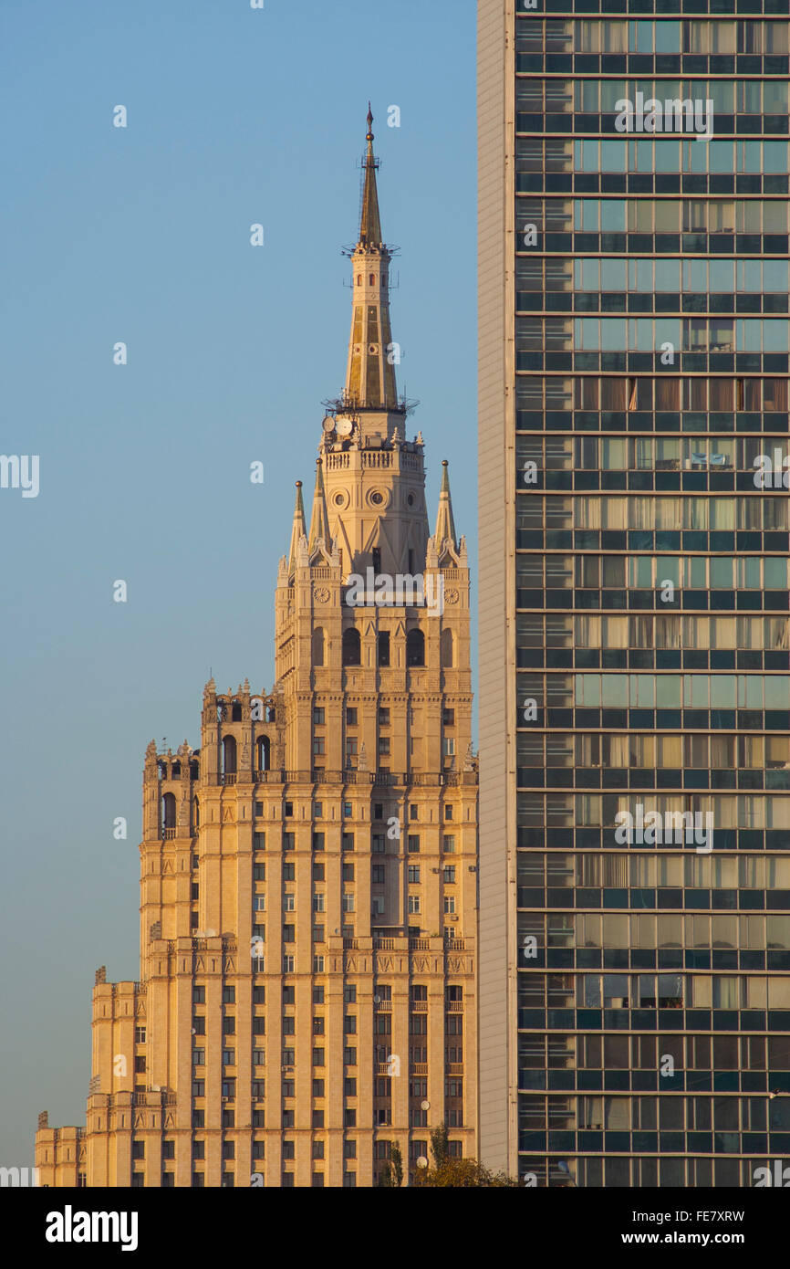 Kudrinskaya Square Building, eines der sieben Schwestern Stalins, Moskau, Russland Stockfoto