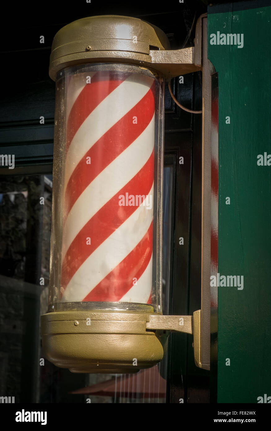 ein Barber Shop anmelden Stockfoto