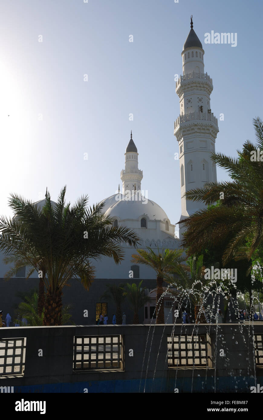 Quba Moschee, die erste Moschee, die gebaut wurde, Medina, Saudi-Arabien Stockfoto