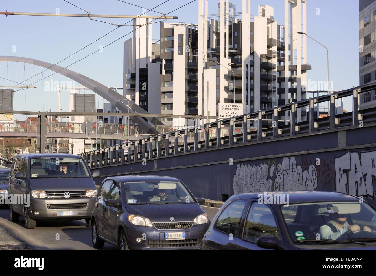 Mailand (Italien), der neue Bezirk Portello Stockfoto