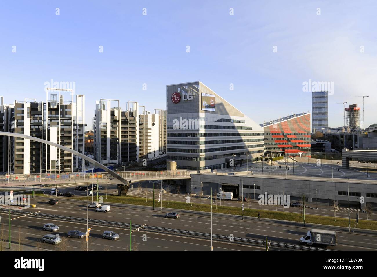 Mailand (Italien), der neue Bezirk Portello Stockfoto