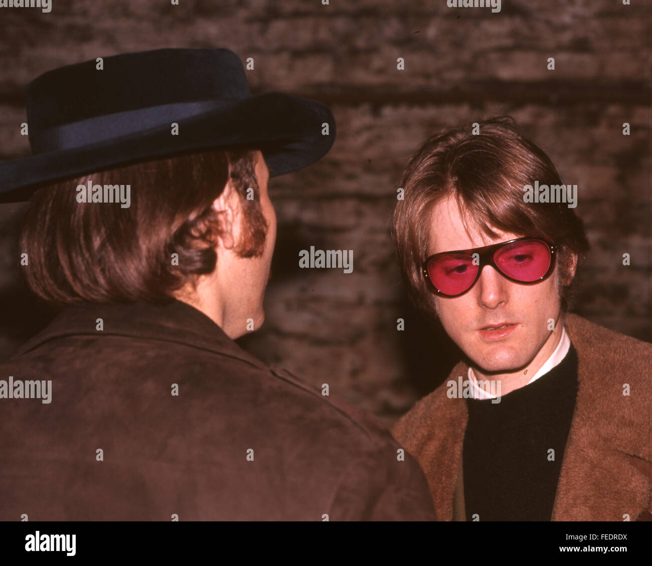 BYRDS uns Rock-Gruppe im Februar 1967 mit Chris Hillman auf der rechten Seite und Dave Crosby Stockfoto