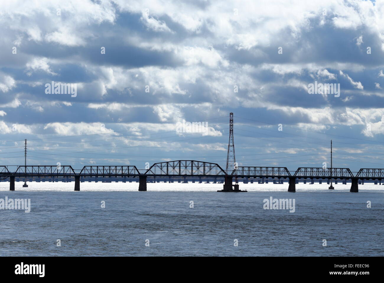 Victoria-Brücke, Montreal, Quebec, Kanada Stockfoto