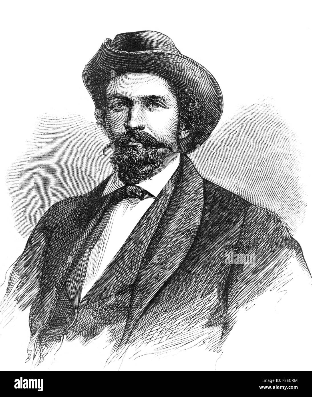 JOHN HUNT MORGAN (1825-1864) verbündete Armee-General im amerikanischen Bürgerkrieg Stockfoto