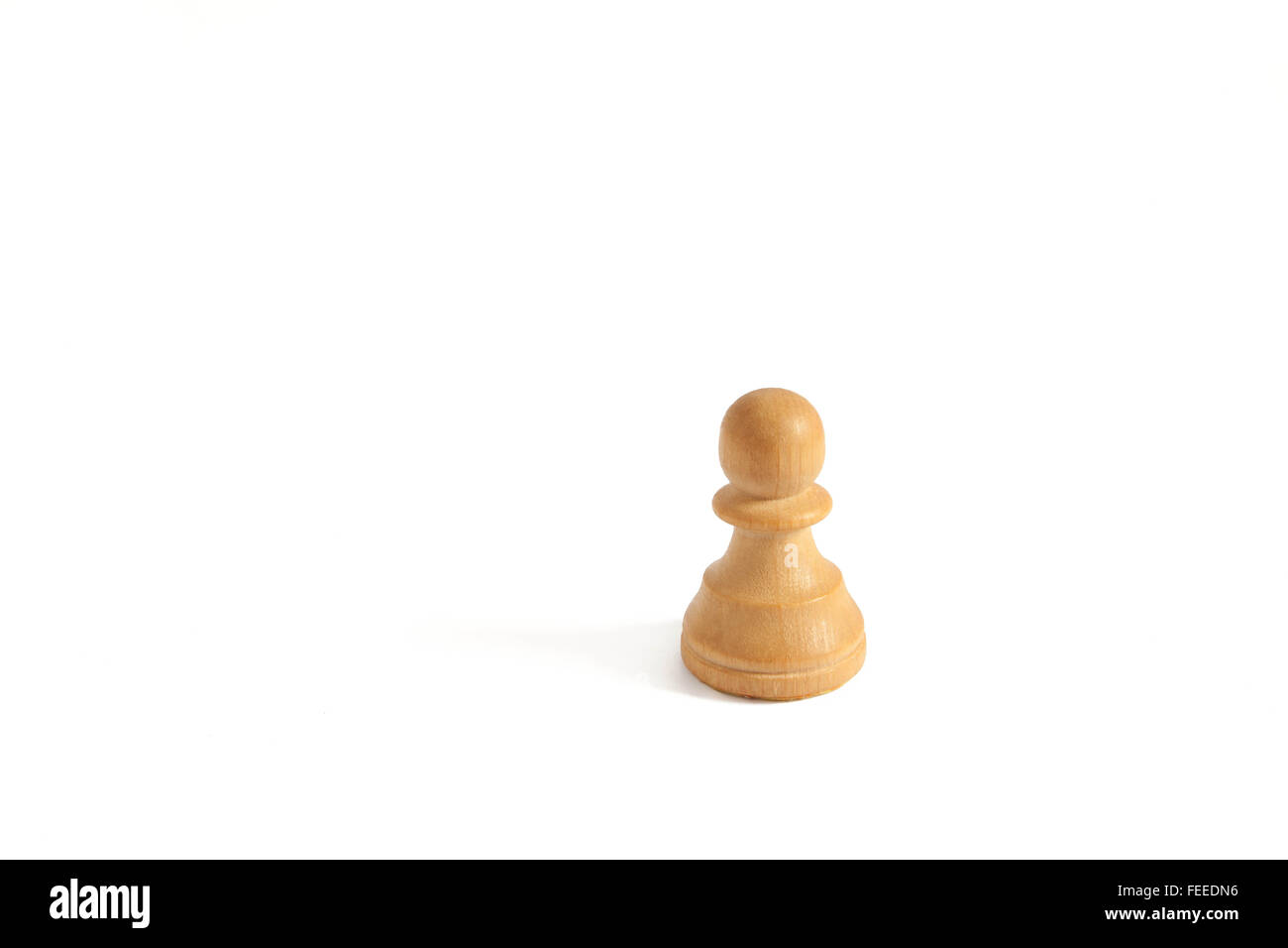 Bauer aus weißen Set (Schach) in weißem Hintergrund Stockfoto