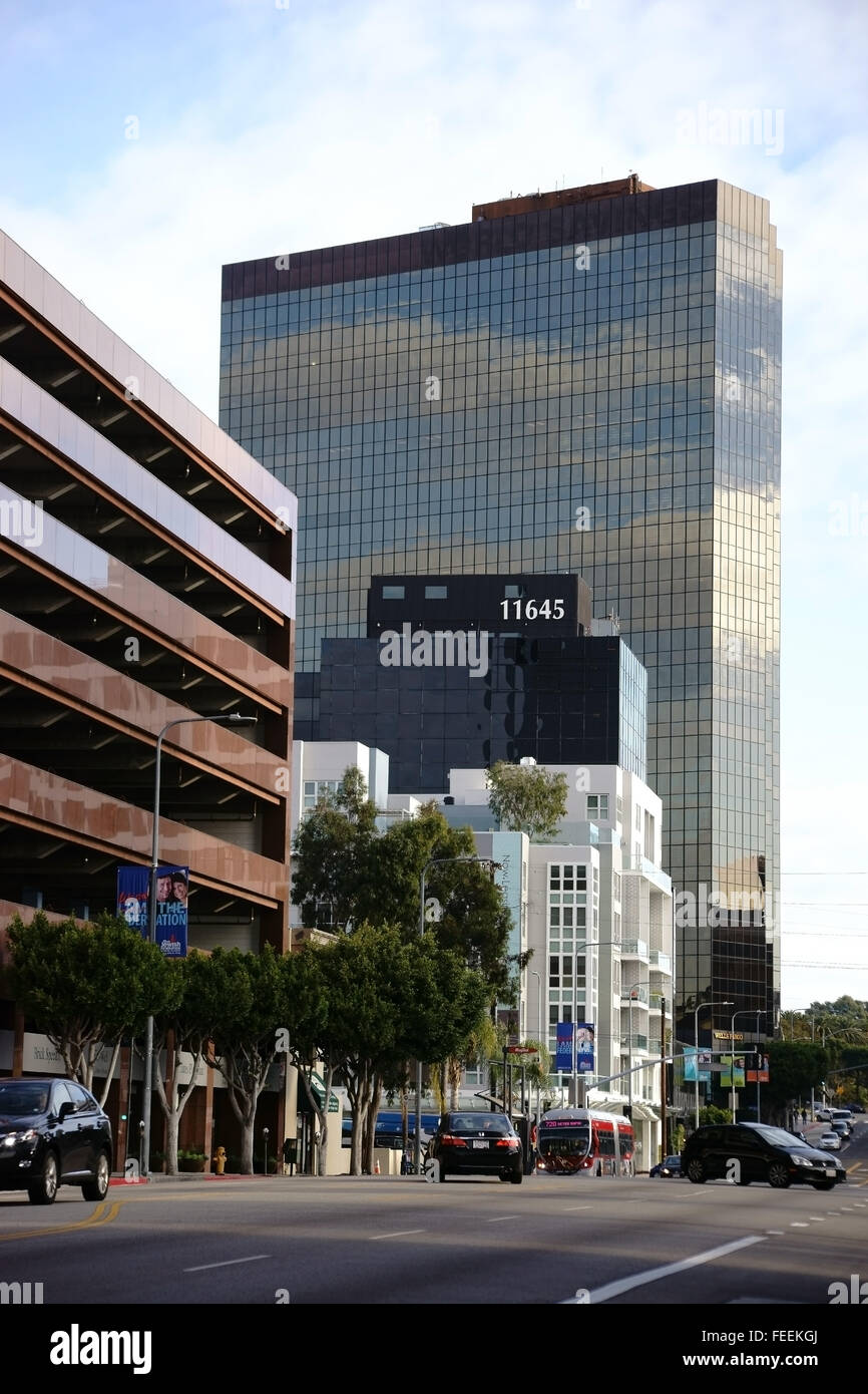 Wilshire Boulevard Los Angeles Stockfoto