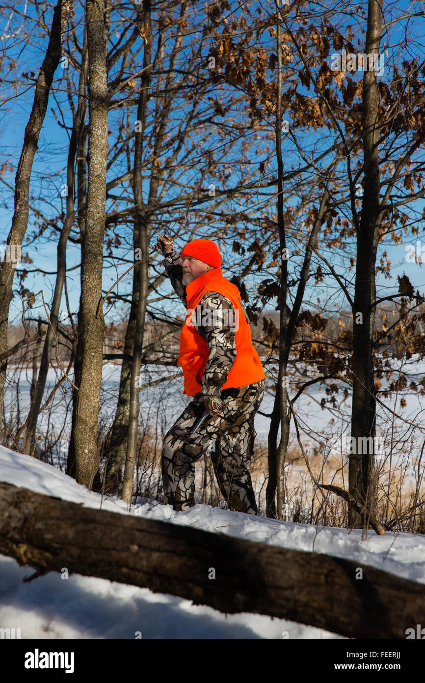 Ende der Saison Wisconsin Jäger Stockfoto