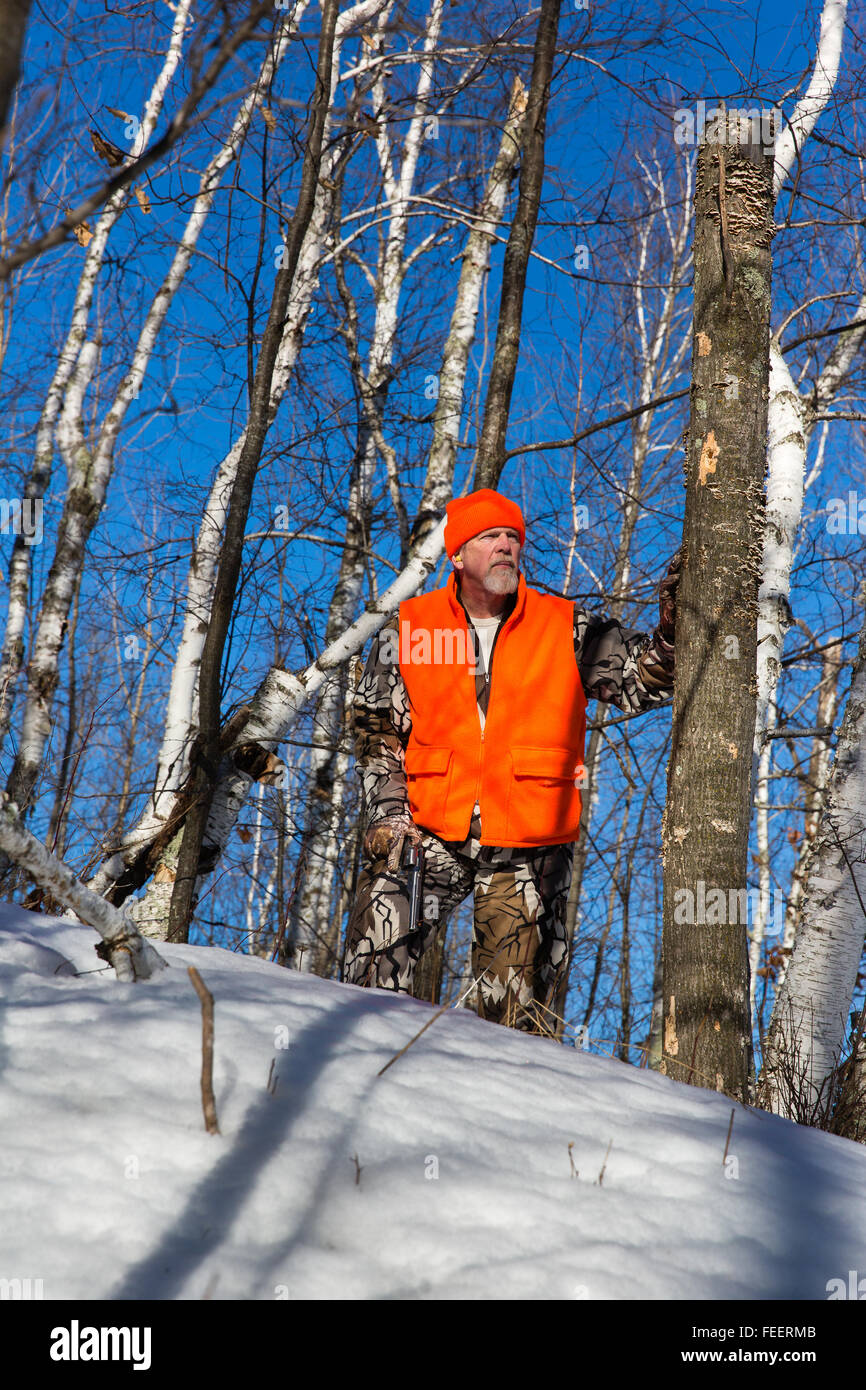 Ende der Saison Wisconsin Jäger Stockfoto