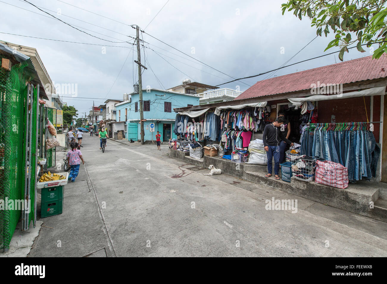Täglichen Leben und wirken der Menschen und Straße Verkäufer im Batanes Insel. Stockfoto