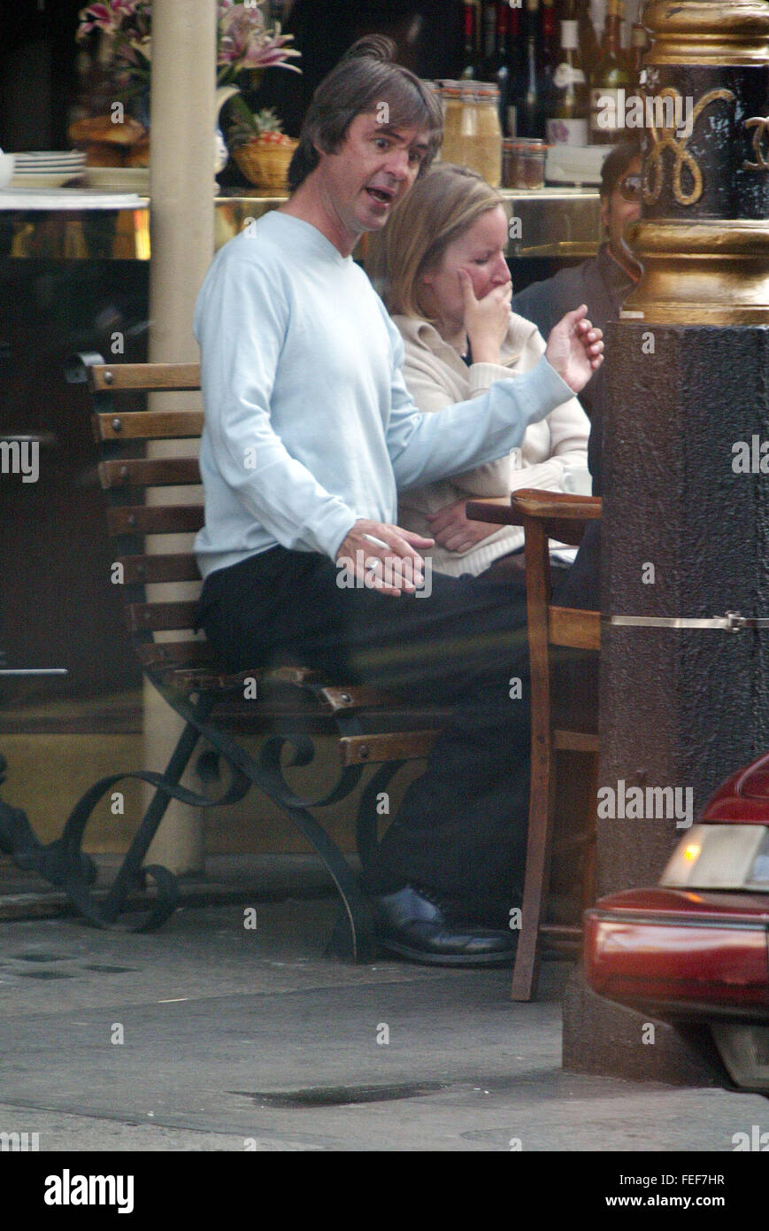 Neil Morrissey al-fresco-Soho London 6 Bilder (Kredit Bild © Jack Ludlam) Stockfoto