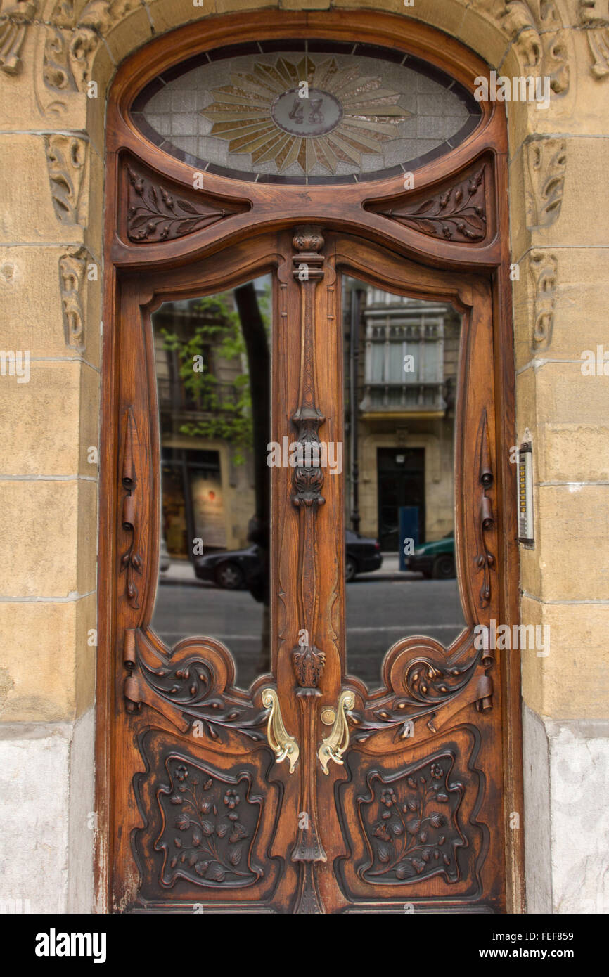 Tür, Urbieta Kalea, San Sebastian, Donostia, Spanien Stockfotografie - Alamy