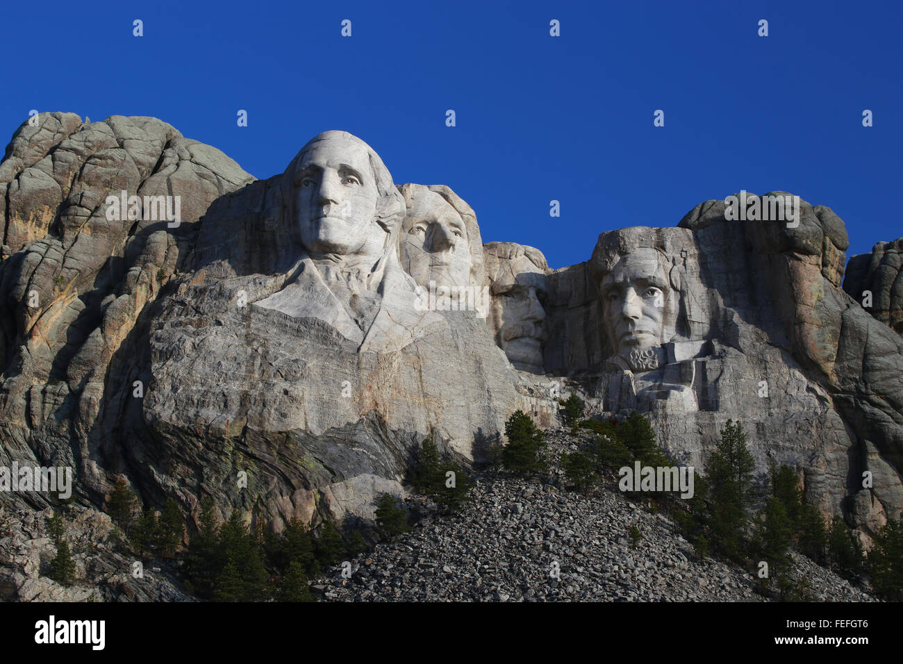 Mount Rushmore National Memorial breite horizontal Stockfoto