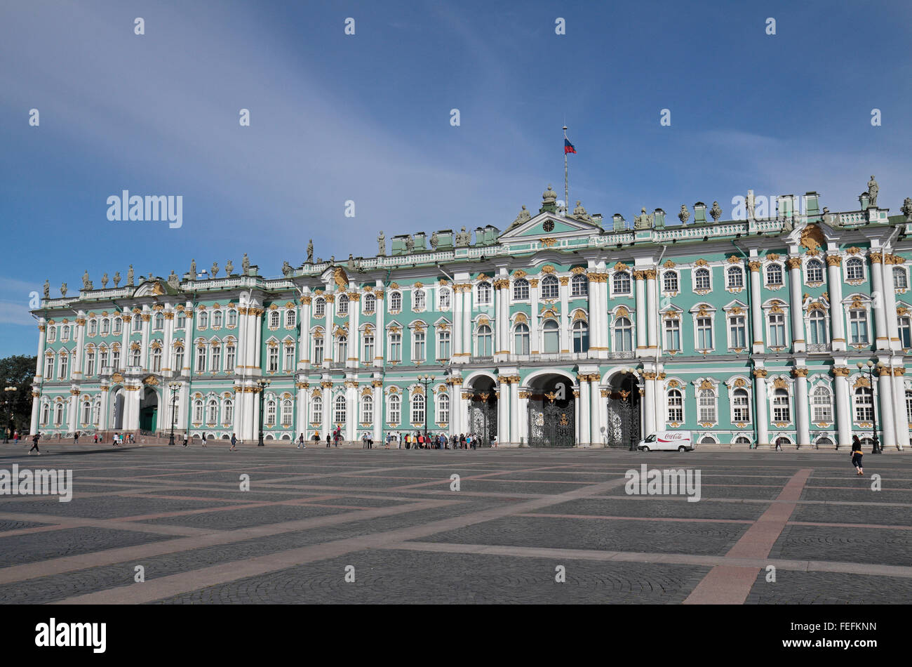 Der Winterpalast, beherbergt die Eremitage im Zentrum Saint Petersburg, Northwestern, Russland. Stockfoto
