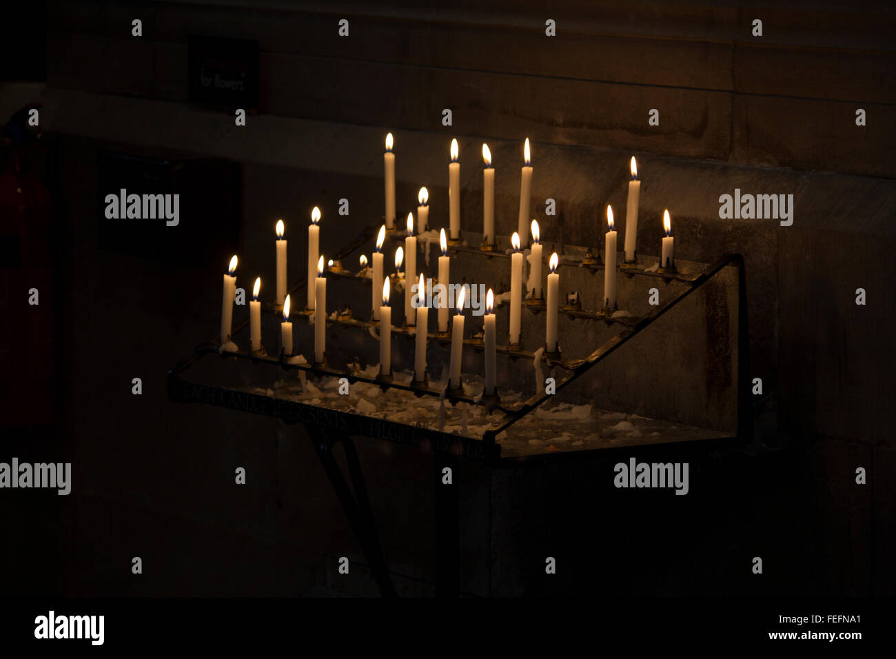Gebet-Kerzen Stockfoto