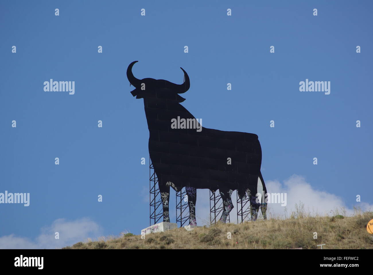 Osborne Bull in Torreblanca, Fuengirola Stockfoto