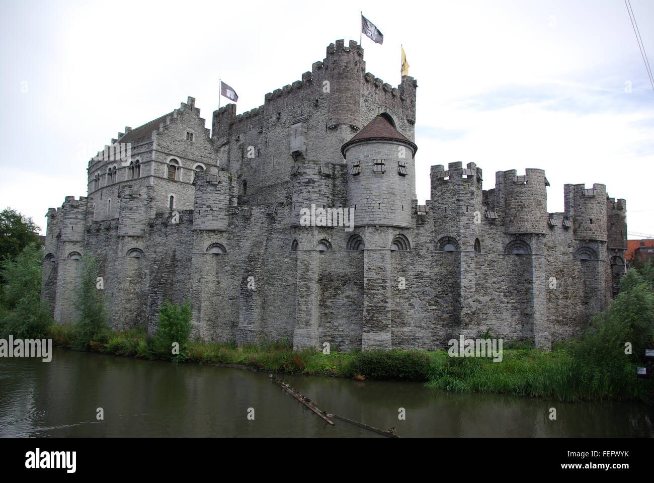 Gravensteen "Burg der Grafen", Gent, Belgien Stockfoto