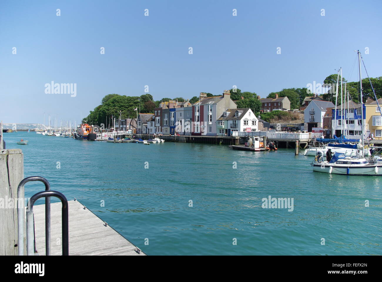Hafen von Weymouth, Dorset, England Stockfoto
