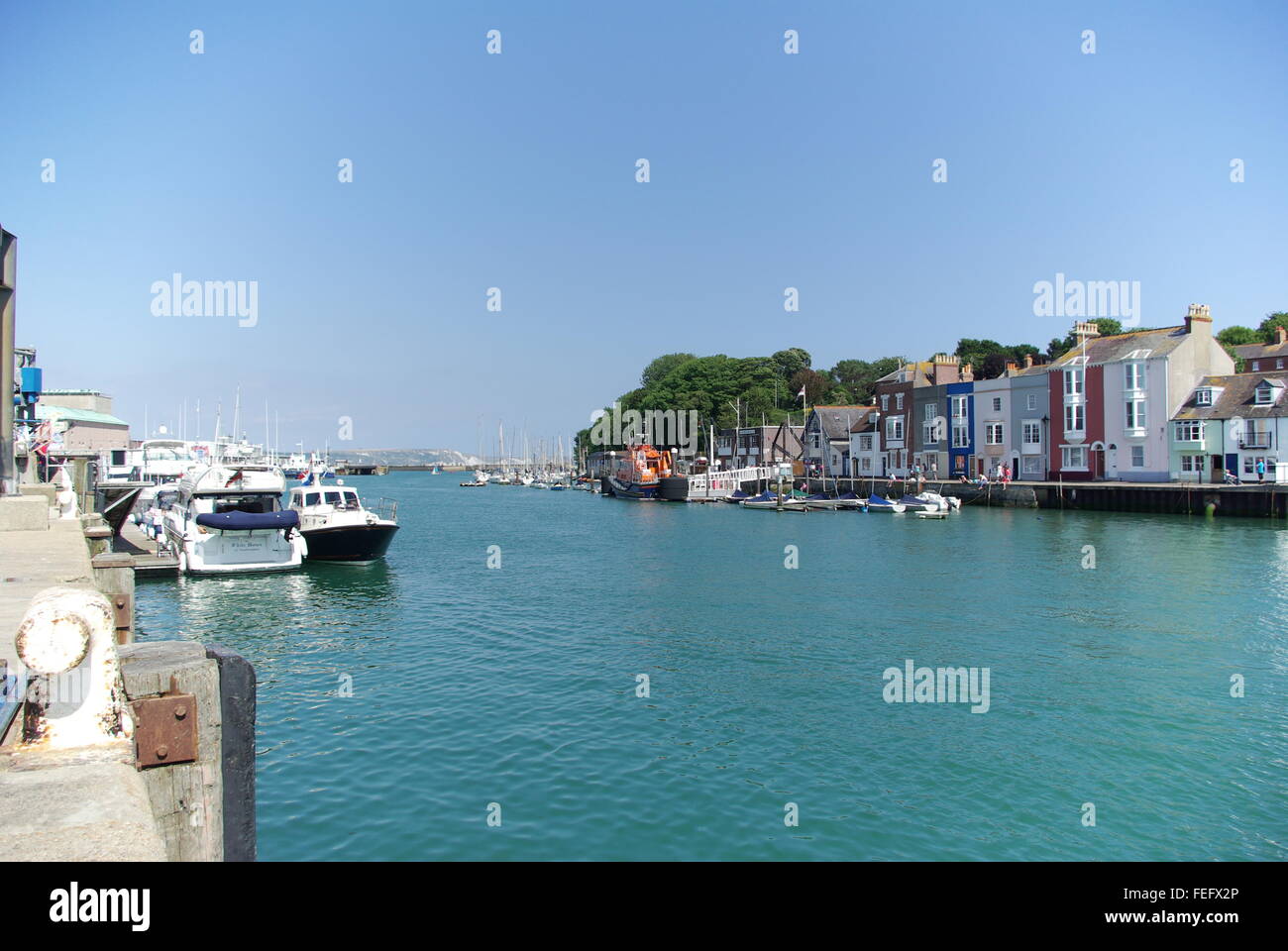 Hafen von Weymouth, Dorset, England Stockfoto