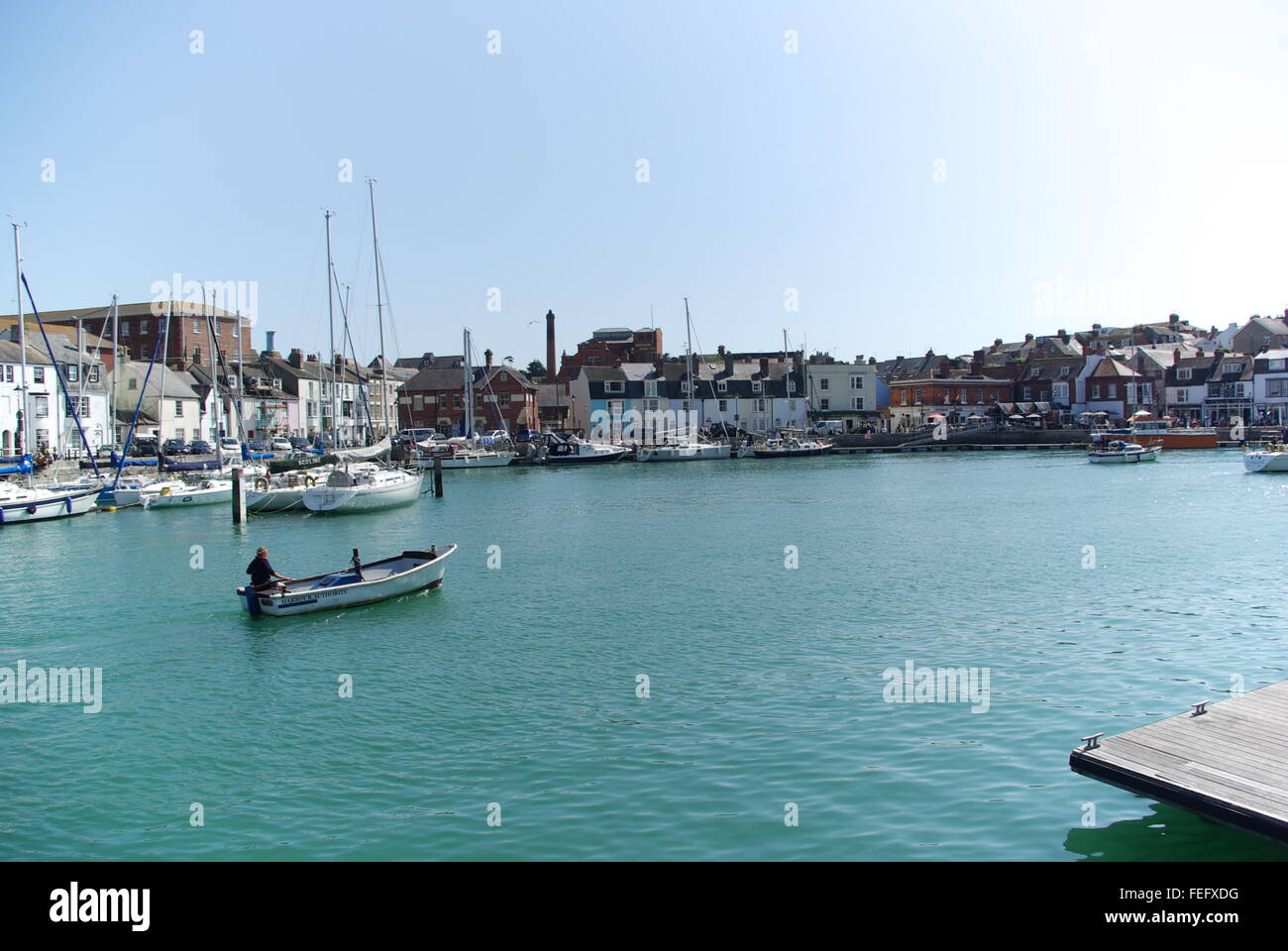 Hafen von Weymouth, Dorset, England Stockfoto