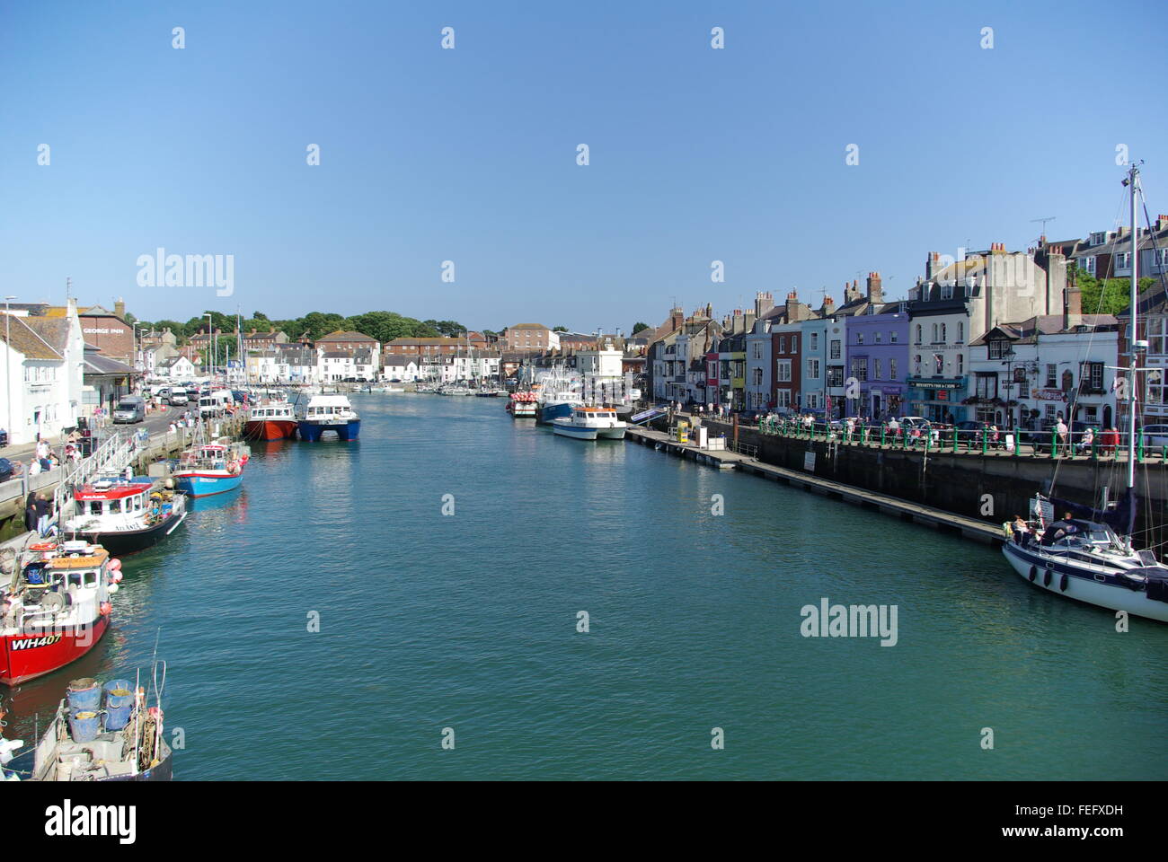 Hafen von Weymouth. Stockfoto