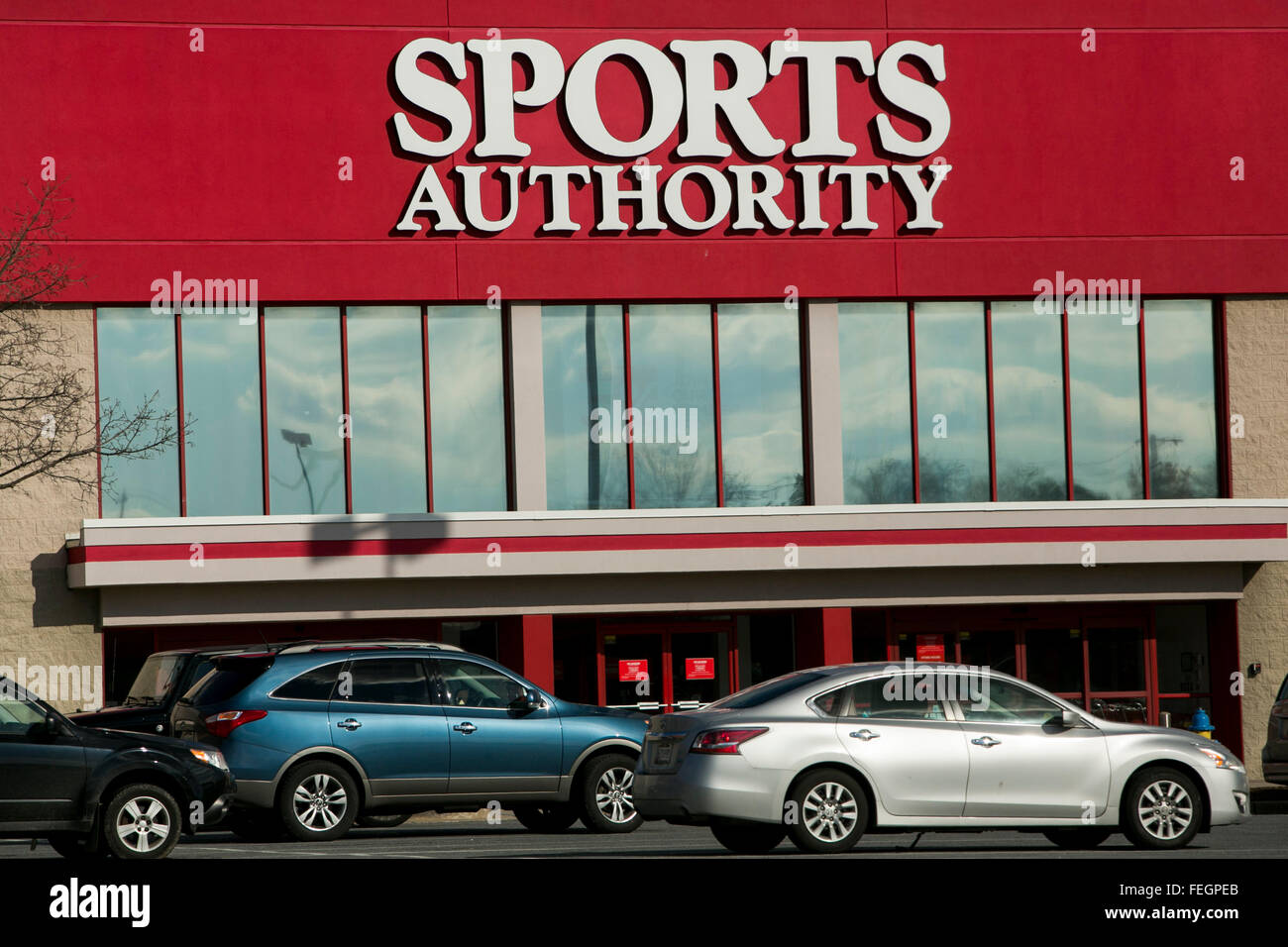 Auf 5. Februar 2016 speichern eine Sports Authority-Einzelhandel in Frederick, Maryland. Stockfoto