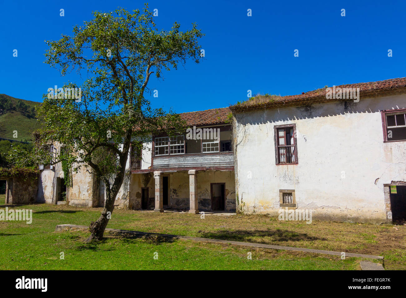 Verlassene Dorf (San Antolin Bedon) Spanien Stockfoto