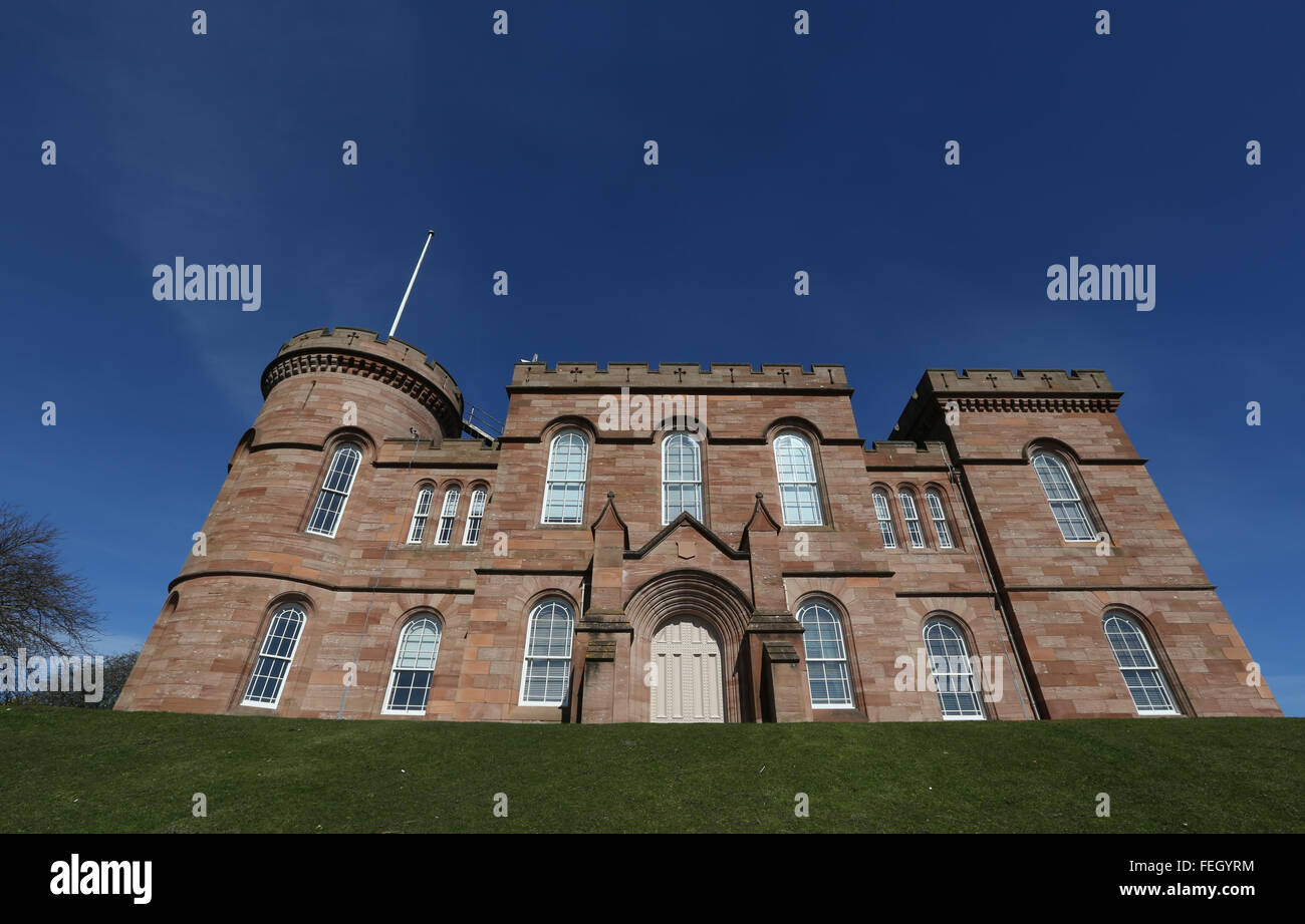 Inverness Castle in der Stadt Inverness in den Highlands von Schottland, UK Stockfoto