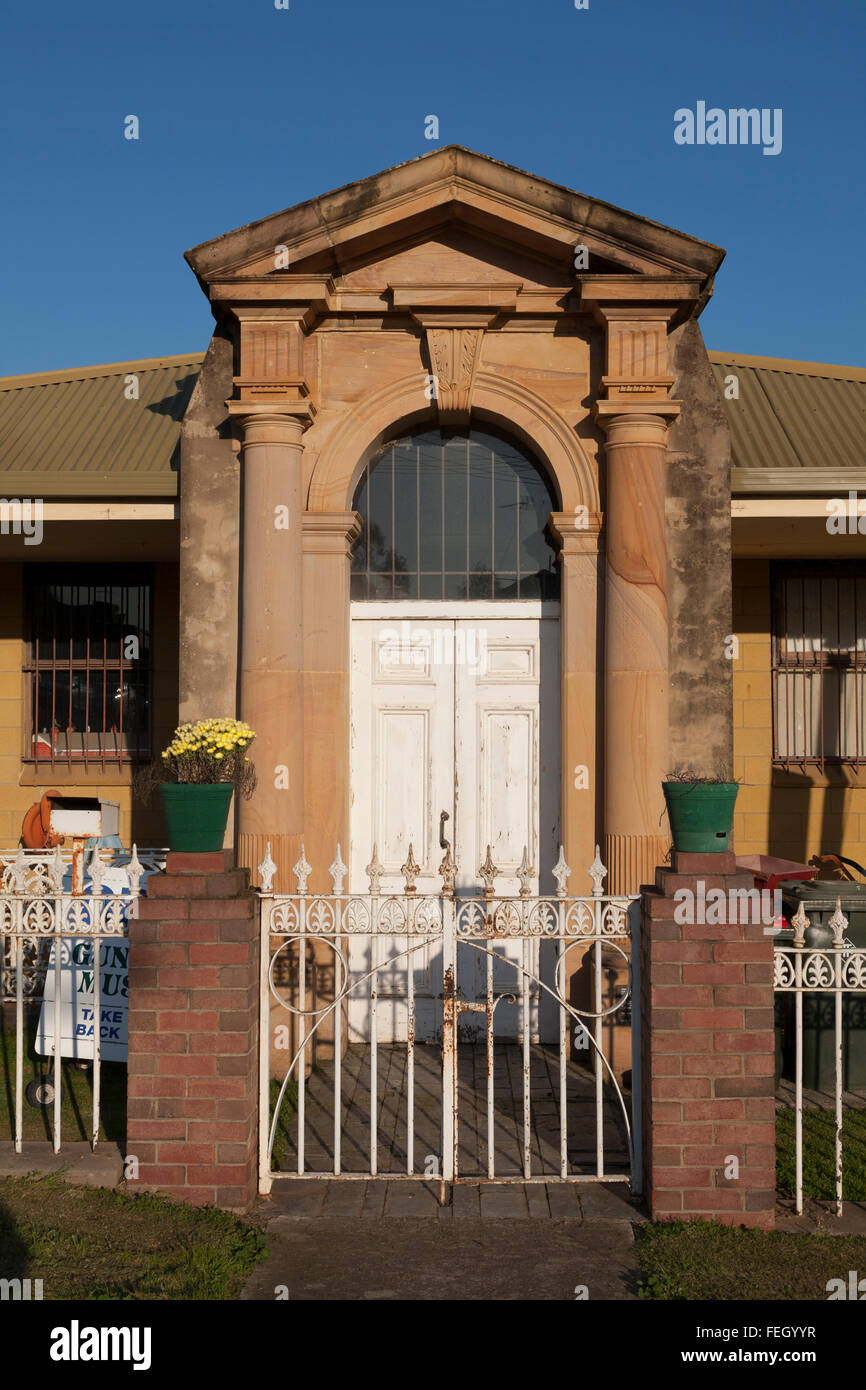 Der Eingang zu den Gundagai historische Museum Gundagai New South Wales Australien Stockfoto