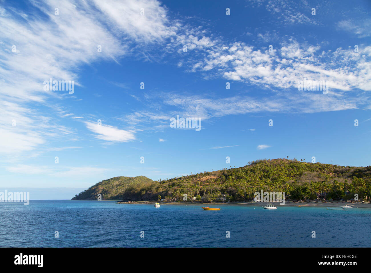 Paradise Cove Resort, Naukacuvu Insel Yasawa Inseln, Fidschi Stockfoto