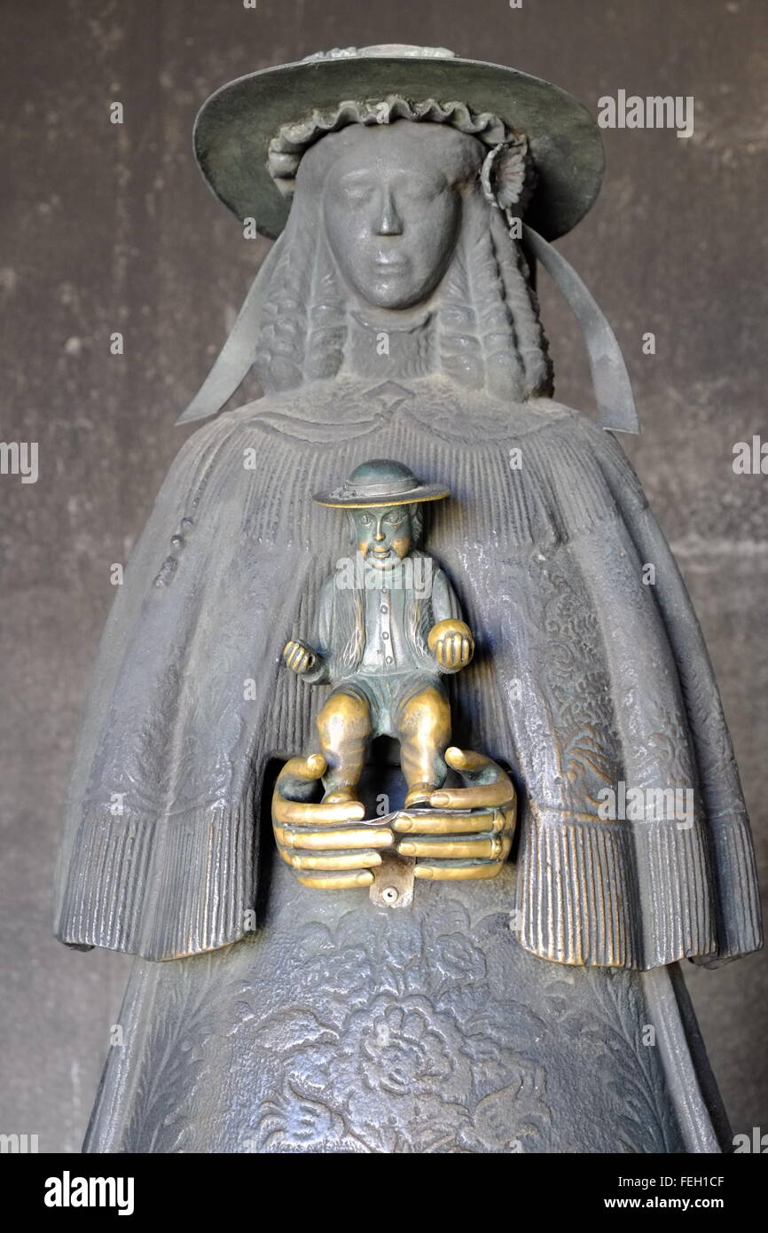 Skulptur unserer Lieben Frau von Rocio. El Rocio, Provinz Huelva, Andalusien, Spanien Stockfoto