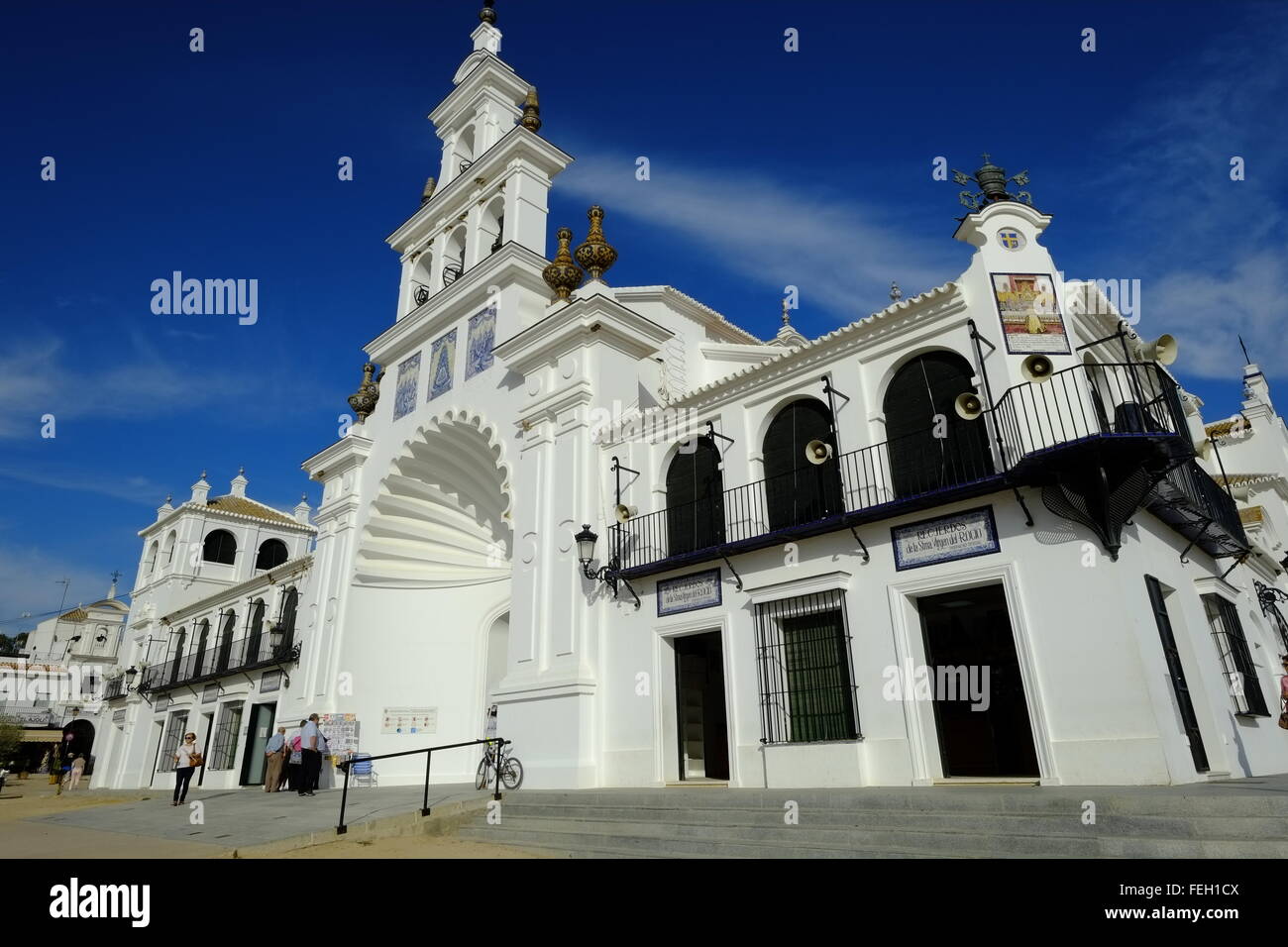 Die Einsiedelei von El Rocío. El Rocio, Almonte, Provinz Huelva, Andalusien, Spanien Stockfoto