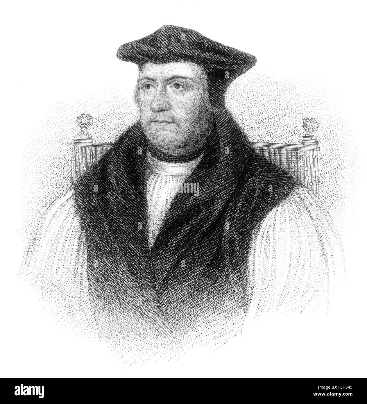 Matthew Parker, 1504-1575, Erzbischof von Canterbury, eine mächtige Figur der englischen Reformation Stockfoto