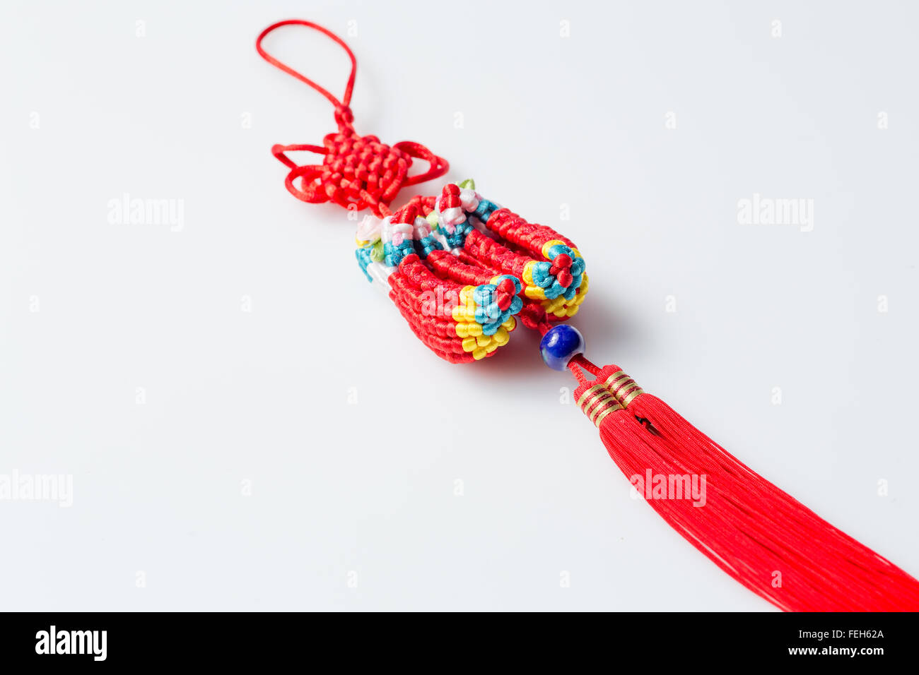 Traditionelle chinesische Glücksknoten Schuhe ornament Stockfoto