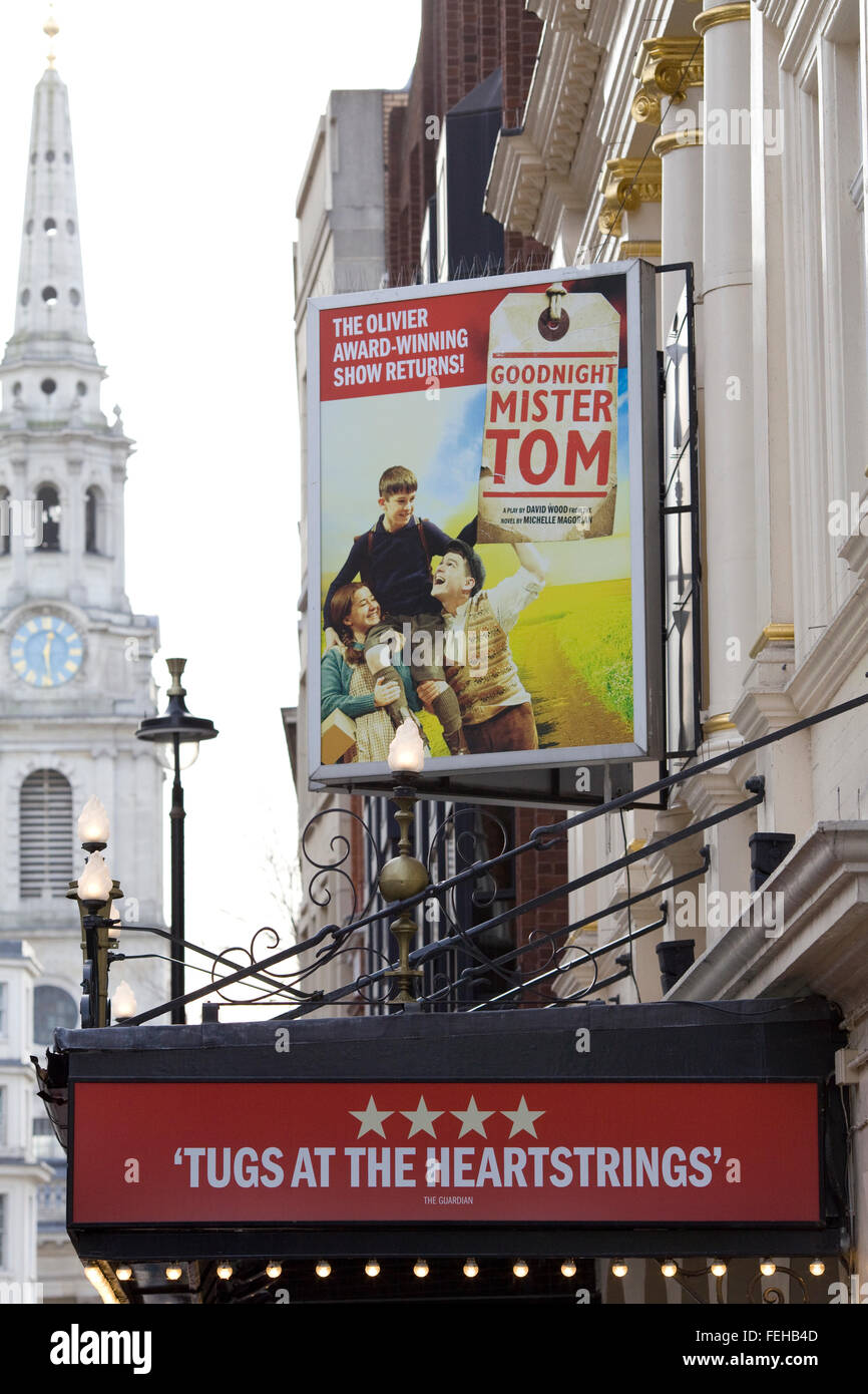 Plakate Werbung Goodnight Mister Tom Stockfoto