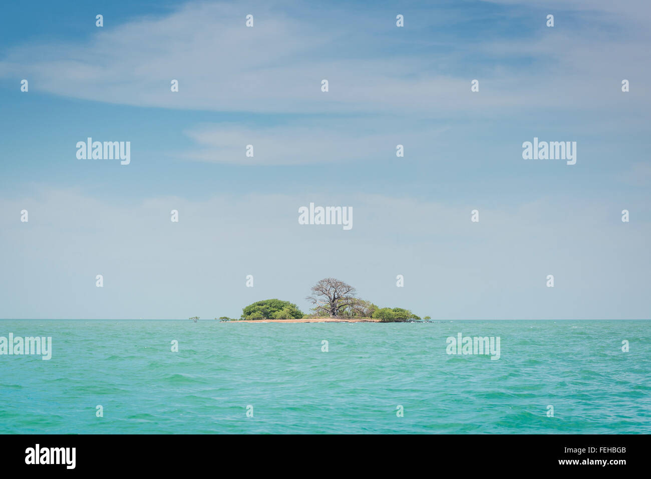 Eine kleine Insel in der Bijagos-Archipel, Bissau, Guinea-Bissau Stockfoto