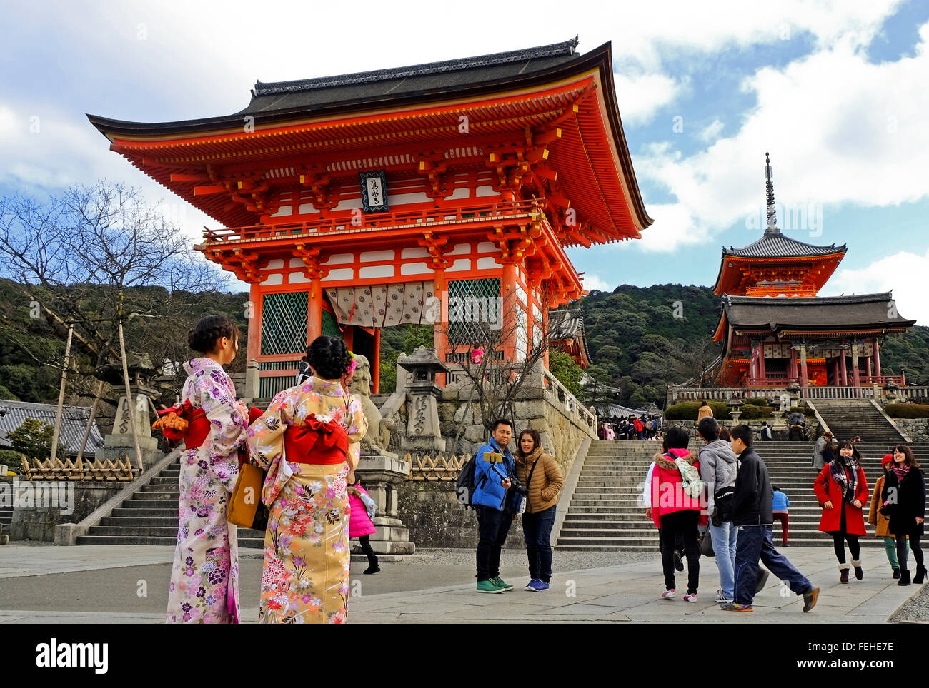 Fushimi Inari Schrein, Kyoto, Japan, Tempel Stockfoto