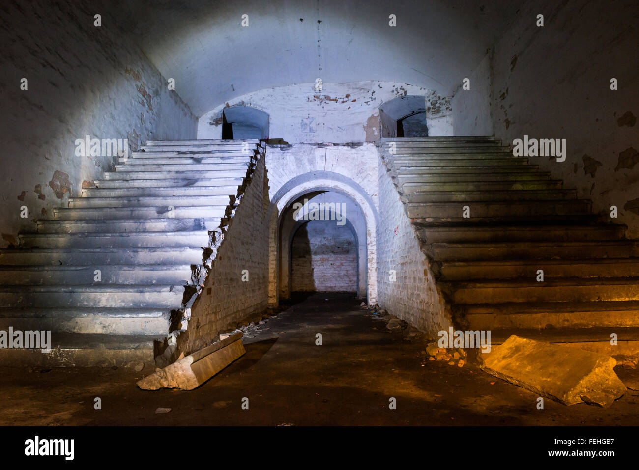 Tarakaniv Festung von russischen Ingenieur Eduard Totleben datiert zurück bis 1890 bei Dubno, Ukraine Stockfoto