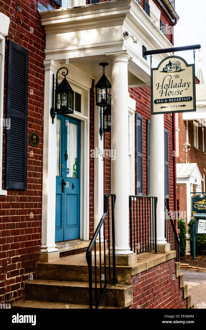 Holladay House Bed And Breakfast, 155 West Main Street, Orange, Virginia Stockfoto