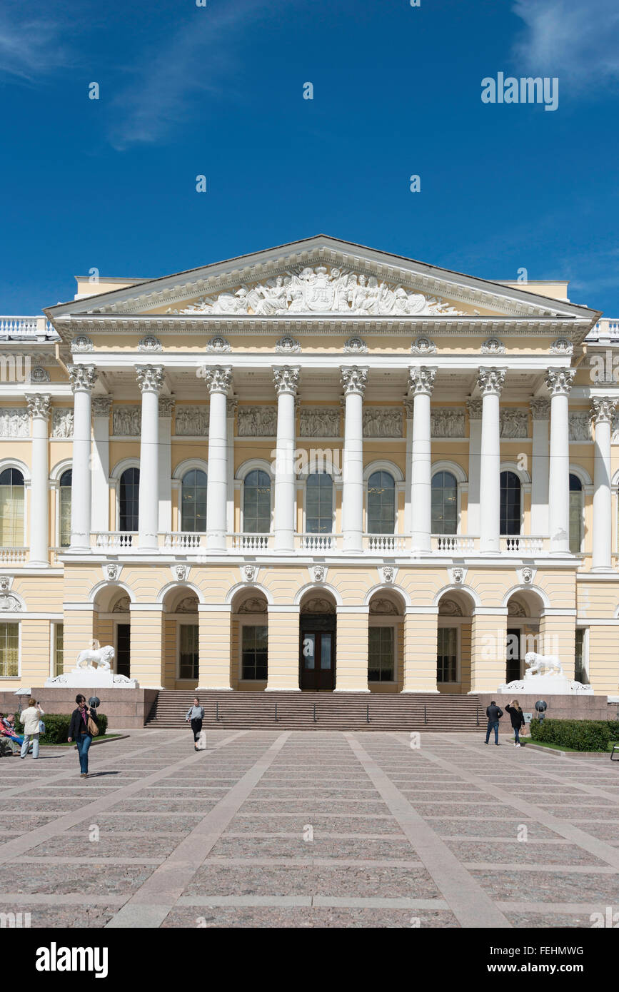 Das Russische Museum of Art, Inzhenernaya Street, St. Petersburg, nordwestliche Region, Russische Föderation Stockfoto