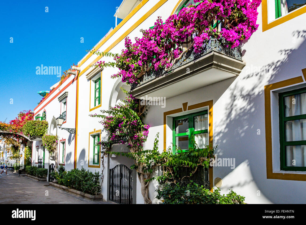 Puerto de Mogan, eine wunderschöne, romantische Stadt auf Gran Canaria, Spanien Stockfoto