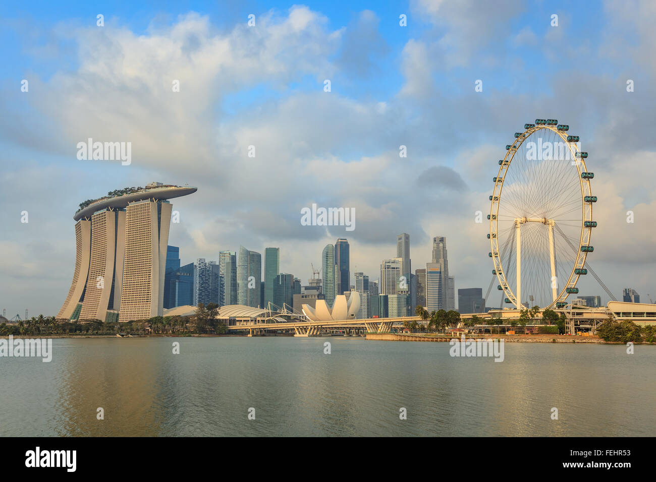 Skyline von Singapur Stockfoto
