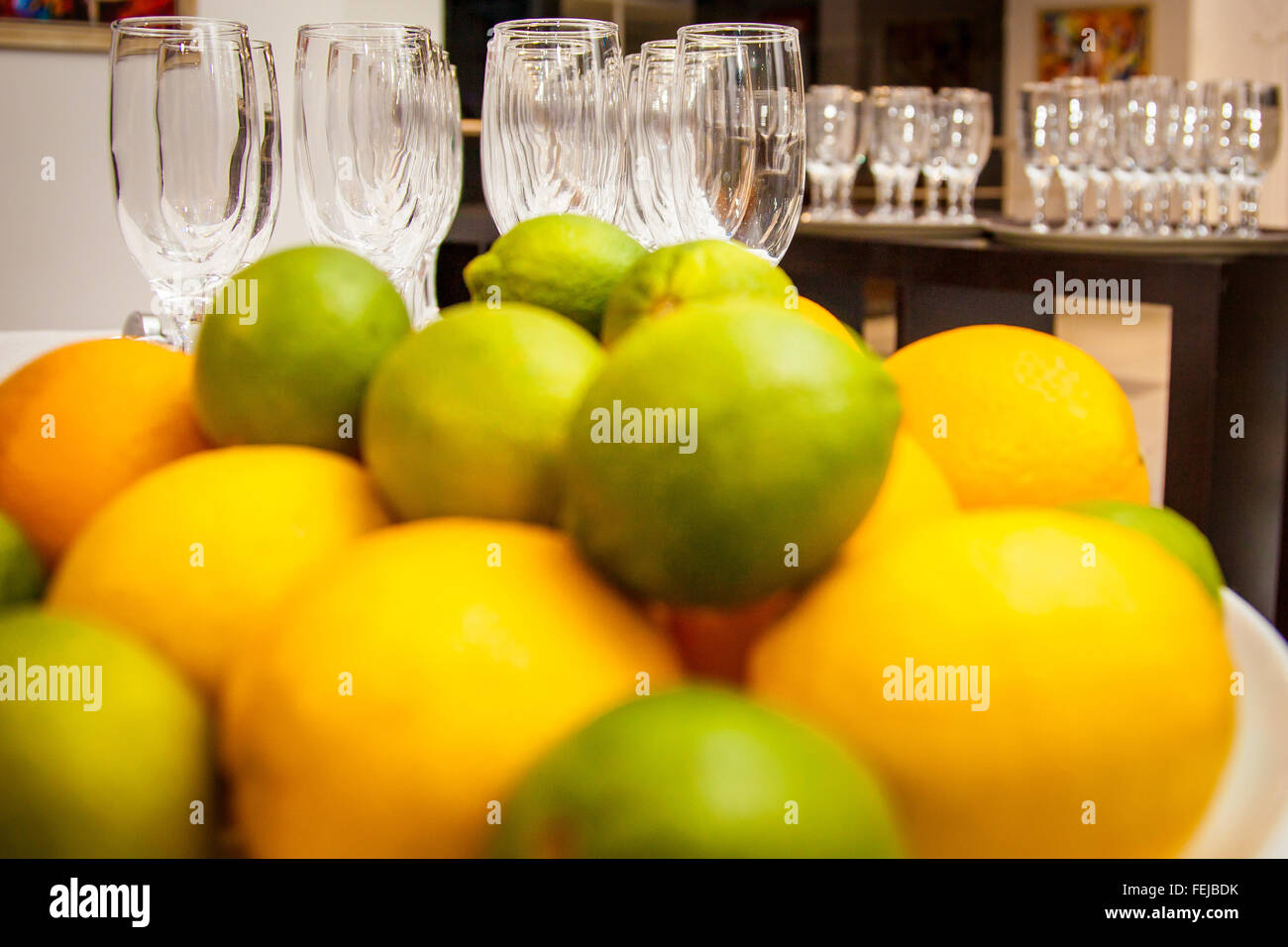 Zitrone Limette Mandarine und Grapefruit-Hintergrund Stockfoto