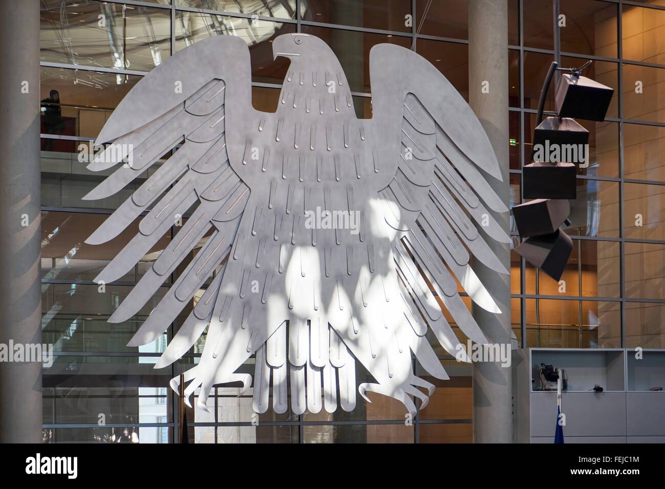 Deutschland: Innenansicht des Deutschen Bundestages in Berlin. Foto vom 22. Januar 2016. Stockfoto