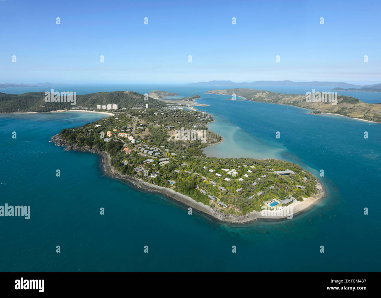 Luftaufnahme von Hamilton Island, Queensland, Australien Stockfoto