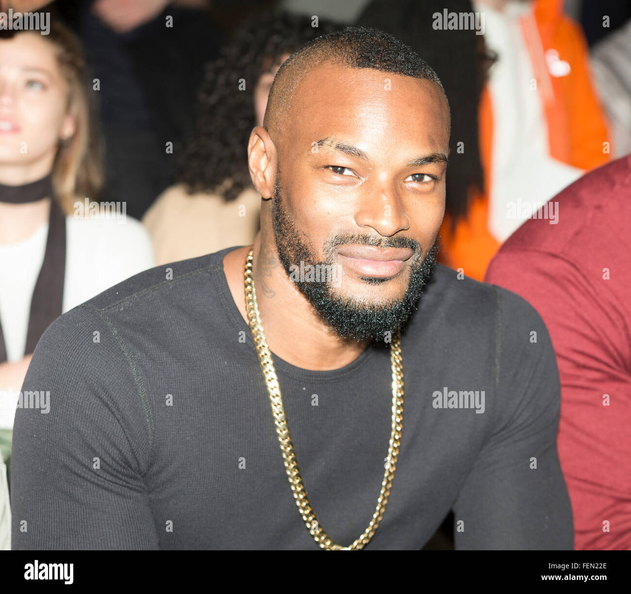 New York, NY USA - 4. Februar 2016: Tyson Beckford besucht Modenschau für Timex x Todd Snyder ByTodd Snyder während der Fashionweek New York Herbst 2016 Clarkson Square Stockfoto