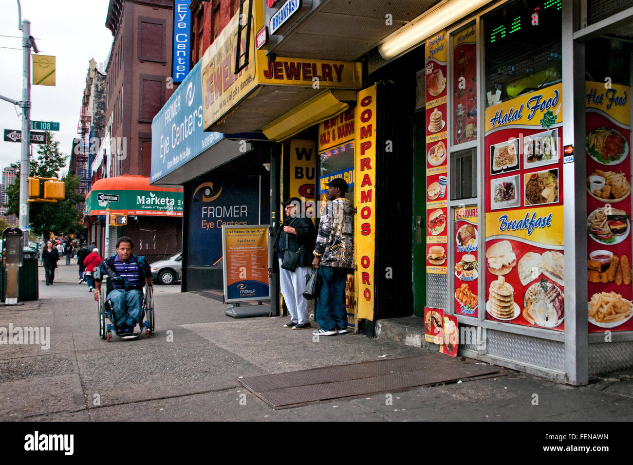 Straßen von Harlem New York City Stockfoto