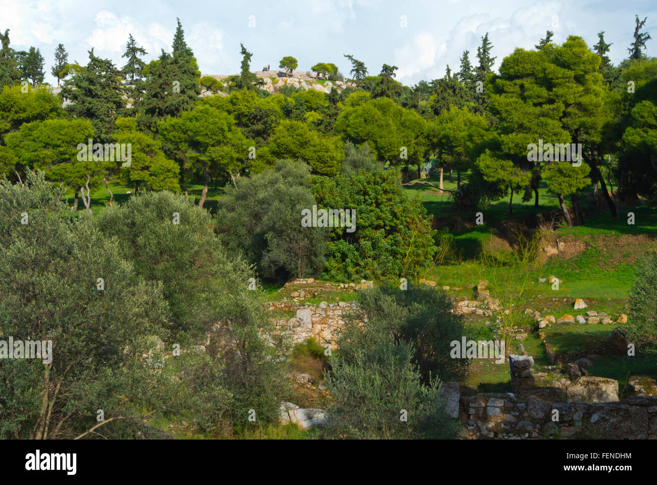Südhang der Akropolis, Athen, Griechenland Stockfoto